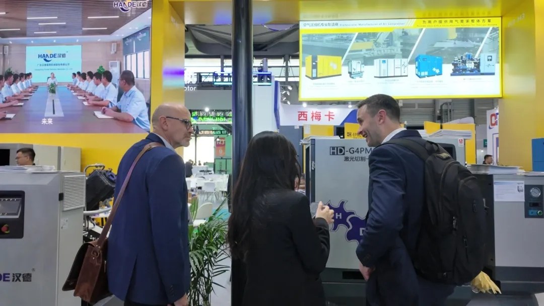 直击现场 | 汉德空压机闪耀2025上海压缩机展，首日盛况空前！